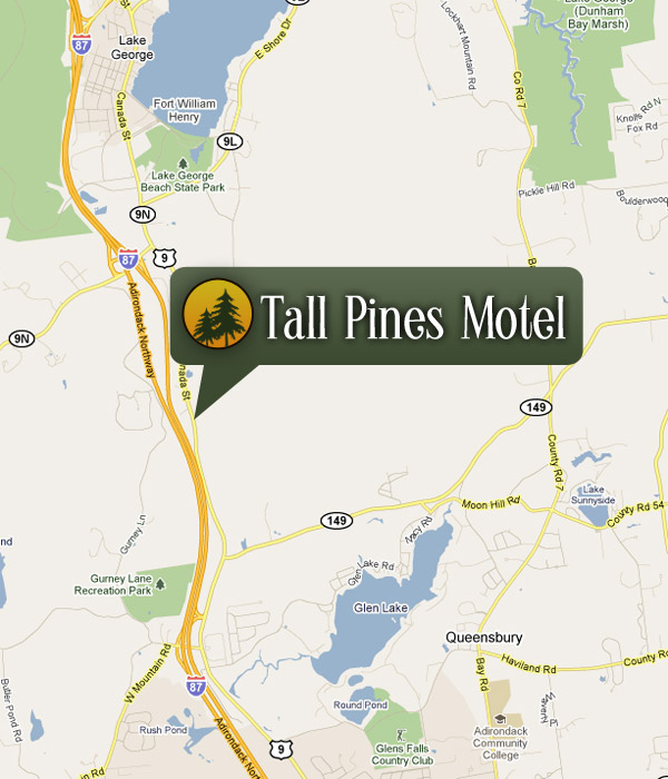 Map to Tall Pines